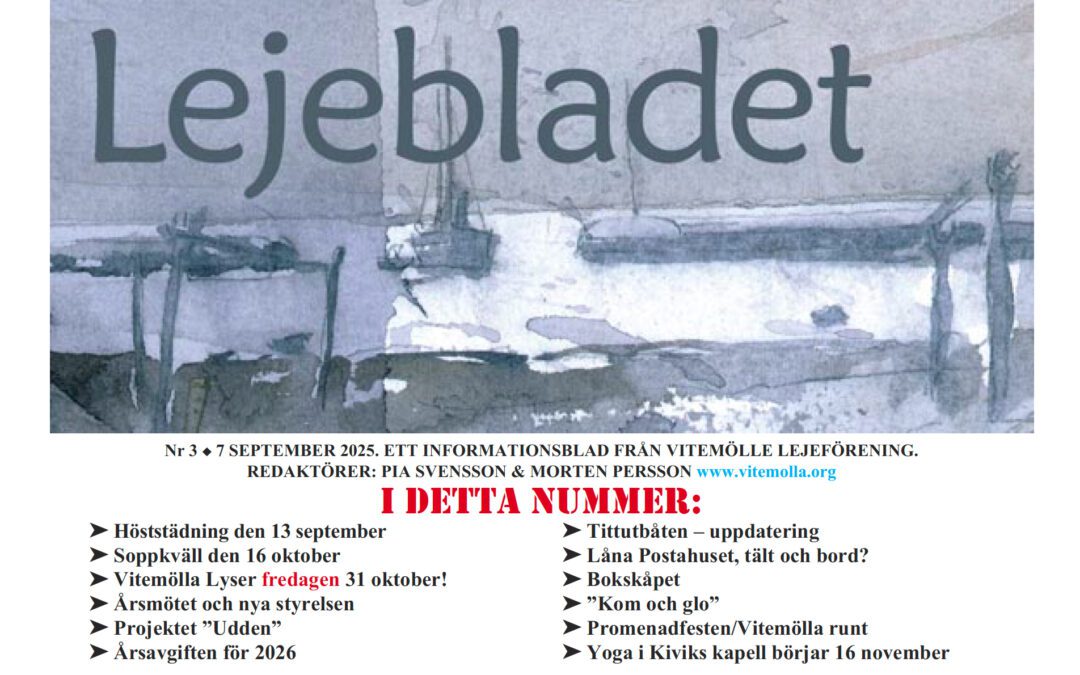 Nu är Lejebladet nr 3 här