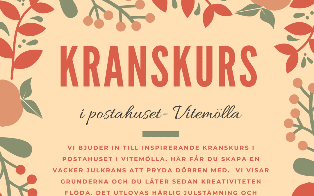 Kransbindning i Postahuset